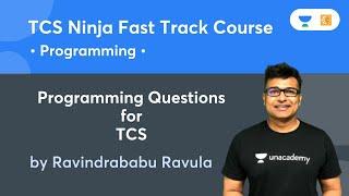 TCS Ninja Fast Track course | Programming Questions for TCS | C- Programming | Ravindrababu Ravula