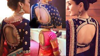 Latest Designer Round Back Neck Blouse Designs|Bridal Round Neck Blouse Design|BlouseDesigns Catalog