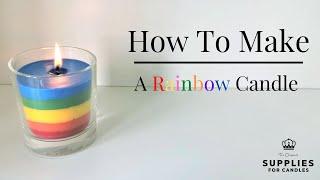 How To Make A Rainbow Candle