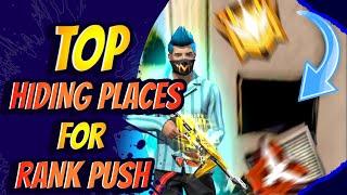 TOP 6 NEW HIDDEN PLACE IN FREE FIRE IN BERMUDA 2022 ⚡️| RANK PUSH TIPS AND TRICKS IN FREE FIRE 2022