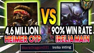 4.6 MILLION HEIMERDINGER VS A 90% WIN RATE IRELIA! WHO HAS THE BIGGER BRAIN!? - League of Legends