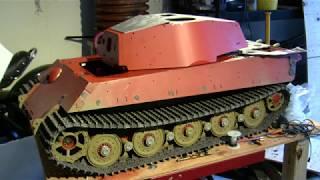 Armortek 1/6th scale RC King tiger project video#10 (top deck magnets, and turret rotation system)