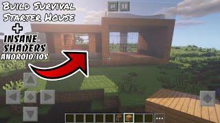 [GIVEAWAY] How to build Modern Survival House | Top 5 Insane No Lag Shaders/Addons | Android and iOS