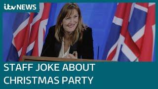 Downing Street staff shown joking in leaked video about Christmas party they later denied | ITV News