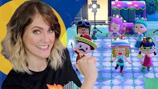 Throwing my birthday party in Animal Crossing: New Horizons