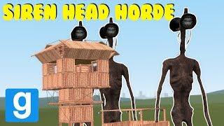 SIREN HEAD HORDE VS TOWERS! - Garry's mod Sandbox