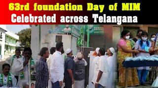 63rd foundation Day of AIMIM celebrated across Telangana