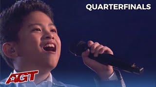 Filipino Child Singer Peter Rosalita SOARS On America's Got Talent Quarterfinals LIVE Show!