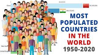 Top 10 Most Populated Countries (1950-2020)