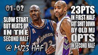 Michael Jordan vs Vince Carter Highlights (2001.12.16)-VC Try to Beat OLD MJ but Got Owned Big Time!