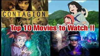 Top 10 Movies to Watch If you're at Home Because of Coronavirus !!