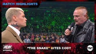 Jake "The Snake" Roberts makes his AEW debut and has harsh words for Cody