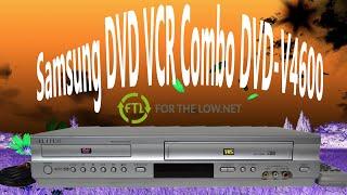 The Best Samsung DVD VCR Combo Player VHS Player and Recorder DVD-V4600 Product Demonstration