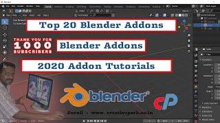 Top Twenty Blender 2.8x  Addons 2020 |  Download Both Free & Paid Blender 2.8 Addons |