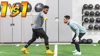 1ON1'S VS TOP NFL PLAYER! (JUJU VS DOCKERY) *EXPOSED* CRAZIEST WR VS DB