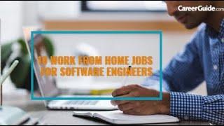 Top 10 Work from Home Career path Opportunities for Software Engineers