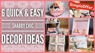 6 Dollar Tree DIY Shabby Chic Farmhouse Decor Craft Ideas | Simple Cheap &  Easy DIYs | Simple DIYer