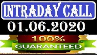 IntraDay Top  Jackpot Call 01.06.2020 || intraday tips || best stock for 2020