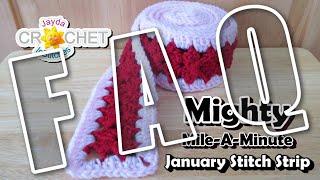 FAQ - Mighty Mile-A-Minute Calendar Blanket 2021 - Crochet Party LIVE STREAM