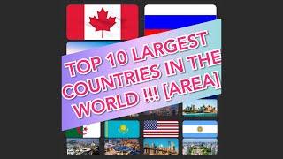 Top 10 Largest #Countries in the World [Area]