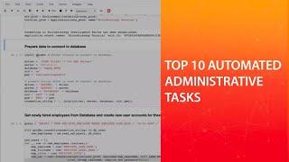 Top 10 Automated Administrator Tasks