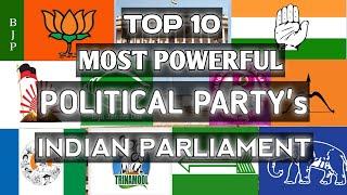 Top 10 Political Party's in India | Most Powerful Political Party's in Indian Parliment