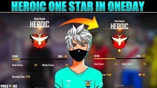 Heroic one star point free fire | diamond to heroic one star rank push | how to rank push in ff