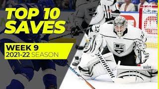 Top 10 Saves from Week 9 of the 2021-22 NHL Season