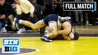 141 LBS: Carter Happel (Iowa) vs. #2 Nick Lee (Penn State) | 2020 B1G Wrestling