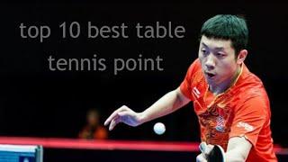 Top 10 best table tennis point