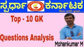 Top - 10 General Knowledge questions by Mohankumar M from Spardha Karnataka Academy, Shivamoggs