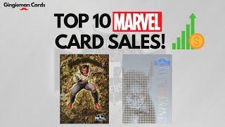Top 10 Marvel Trading Card sales! Weekly Episode | Marvel Card Collecting & Investing
