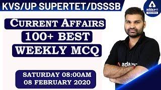 Daily GK Current Affairs 2020 | 08 Feb 2020 |100 + Best Weekly MCQ