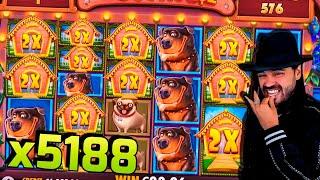 Streamer INSANE Win x5188 on The Dog House Slot - TOP 10 BEST WINS OF THE WEEK !