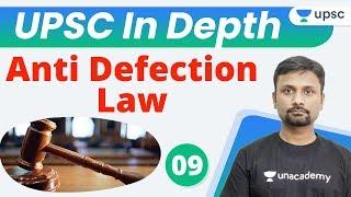 UPSC In Depth by Durgesh Sir | Anti Defection Law