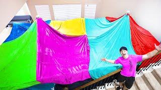 WORLD’S BIGGEST BLANKET FORT CHALLENGE!