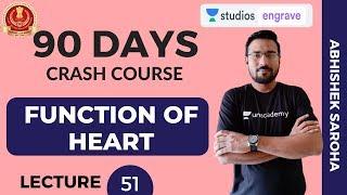 L51: 10:30 PM - Function of Heart | 90 Days Crash Course | Abhishek Saroha