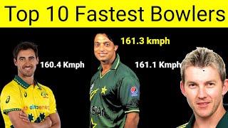 Top 10 fastest  bowlers in cricket history