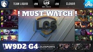 Team Liquid vs Cloud 9 | Week 9 Day 2 S10 LCS Spring 2020 | TL vs C9 W9D2