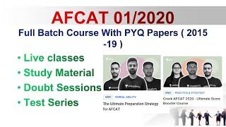 AFCAT 01/ 2020 Preparation Course with India's Top Educators