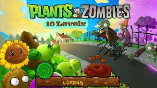 Part 1 | Plants Vs Zombies 10 Level | Top Android Mobile Adventure Gemes