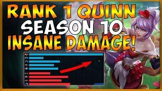 WTF! QUINN CAN DO INSANE DAMAGE IN SEASON 10! QUINN TIP SEASON 10 HIGH ELO STOMP - League of Legends