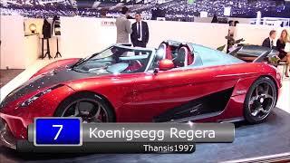 Top 10 Cars in the World   2019 Fastest Car