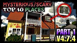 TOP 10 MYSTERIOUS/SCARY PLACES IN CAR PARKING MULTIPLAYER! Version 4.7.4【 Part 1 】