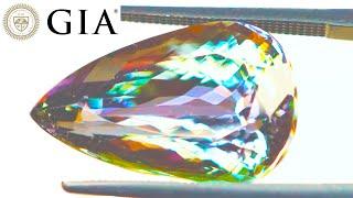 GIA Certified 13 98 CT Multicolored Tanzanite