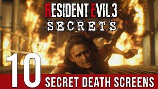 10 SECRET DEATH SCREENS You May Have Missed In Resident Evil 3 Remake | SPOILERS