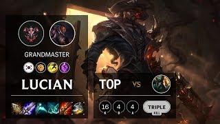 Lucian Top vs Gangplank - KR Grandmaster Patch 10.6