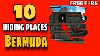 FREE FIRE Top 10 Hidden Place In Bermuda Map [RANKED MATCH]