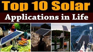 Top 10 Solar Applications in life !! Tech Mewadi