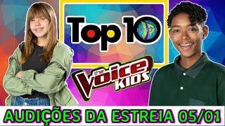 TOP 10 MELHORES DA ESTREIA 05/01/20 THE VOICE KIDS BRASIL 2020 - KAUÊ PENNA E GIOVANA AGUILERA